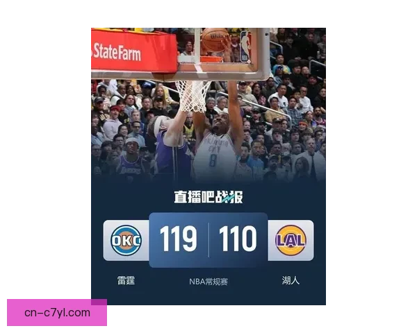 雷霆七人上双胜湖人杰伦威23