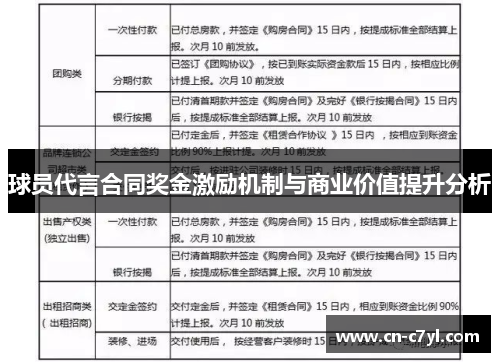 球员代言合同奖金激励机制与商业价值提升分析